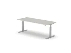 Elektrisch ihv bureau,HxBxD 650-1310x2000x800mm,blad lichtgrijs