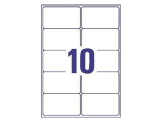 Etiket Avery J8173-25 99.1x57mm wit 250stuks - 4