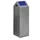 Afvalverzamelaar Zelfblussend 89 Liter 1045X320X320Mm Klemring Blauw