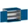 kast met geperforeerde platen,HxBxD 800x1050x650mm,2xStalen bodem