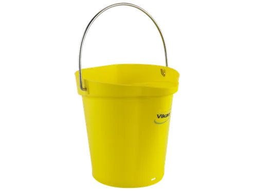 Hygiene 5688-6 emmer, 6 liter geel, maatverdeling en schenktuit