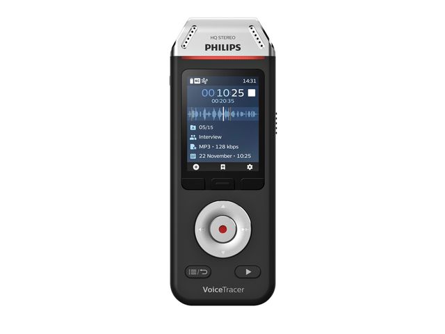 Digital voice recorder Philips DVT 2110 voor interviews | Dicteerapparatuur.be