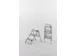 Veiligheids-Vouwtrap Aluminium Platform H 0 69M 3Treden Traanplaat