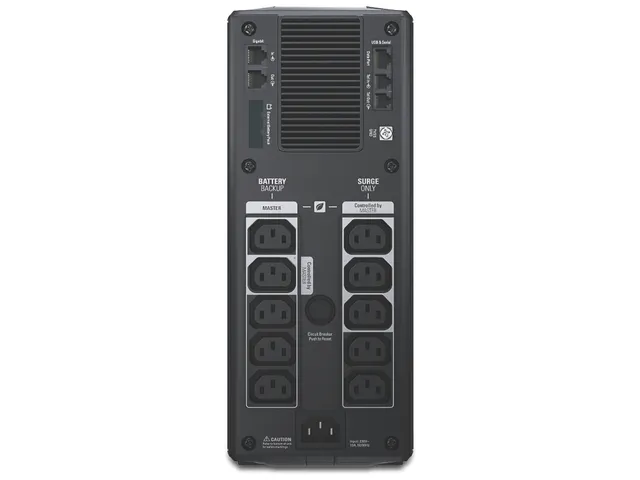 APC Back-UPS Pro BR1500GI Noodstroomvoeding - 1500VA, 10x C13 uitgang,