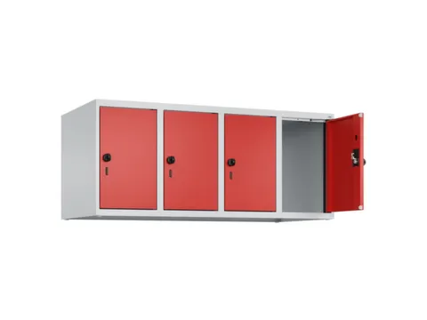 opzetkast,v. locker,4vak.,vak B 300mm,HxBxD 500x1200x500mm