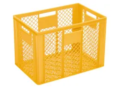 Euronorm Stapelkrat Pe 410x600x400mm 83liter Open Geel