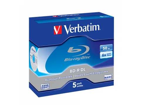 Blu-ray Disk Verbatim Speed 6x Dual Layer 50gb 5 Stuks