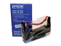 Lint Epson S015245 voor ERC38 nylon zwart/rood