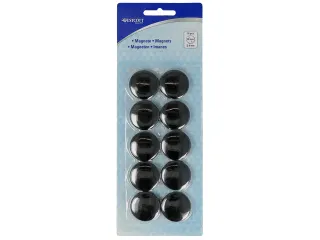 Magneet Westcott zwart pak à 10st. Ø 30x8mm, 900g - 2
