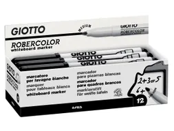 Robercolor whiteboardmarker, medium 4mm ronde punt, zwart