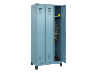 locker,HxBxD 1950x900x500mm,3vak,vak B 300mm,cil.-slot,voeten - 1