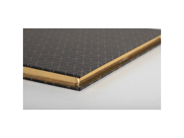Livre d'or 140 pages tranche or - Format 21x19cm - ARTY - Noir
