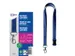 Lanyard Avery rPET blauw 440x15mm met karabijnhaak 10 stuks