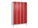 locker voor scheiding van kleding,HxBxD 1950x1200x500mm,4vak