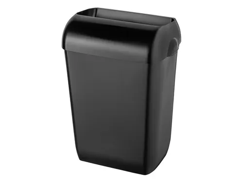 Afvalbak Zwart 43 Liter Half Open