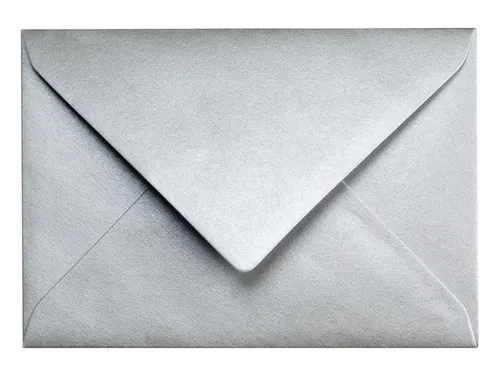 Envelop Papicolor C6 114x162mm Zilver Gegomd