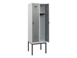 schoollocker,HxBxD 1950x600x500mm,2vak,vak B 300mm,draaigrendel - 1