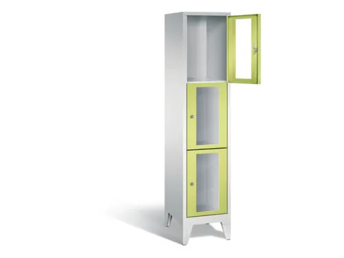 lockerkast 1850x420x500mm 1x3 vakken Cilinderslot Poten, RDS1108060