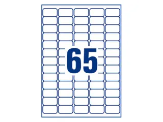 Etiket Avery J8651-25 38.1x21.2mm Inkjet wit 1625 stuks - 3