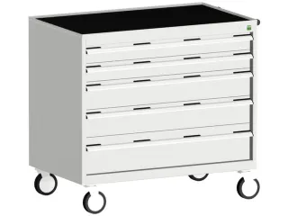 ladekast HxBxD 980x1050x650mm 5laden romp RAL7035 front RAL7035 - 1
