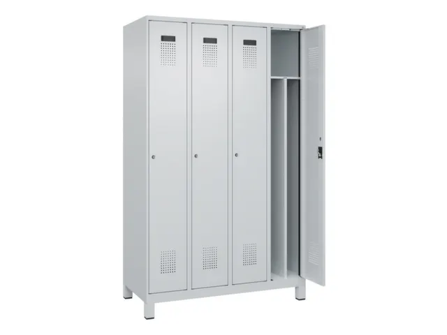 locker voor scheiding van kleding,HxBxD 1950x1200x500mm,4vak