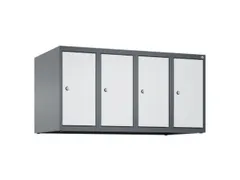 opzetkast,v. locker,4vak.,vak B 250mm,HxBxD 500x1000x500mm,vleugeldeur