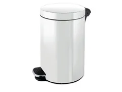 pedaalemmer,5l,HxØ 280x210mm,binnenbak kunststof,romp staal wit