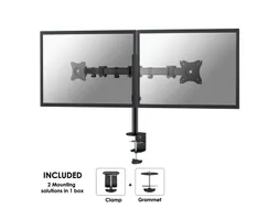 Monitorarm 2 Schermen 27inch Zwart Nm-d135dblack