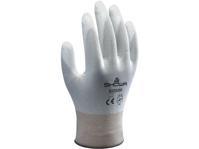 Griphandschoen Showa B0500 wit maat L Nylon