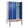 locker met bank,voor scheiding van kleding,HxBxD 2120x1200x815mm,3vak