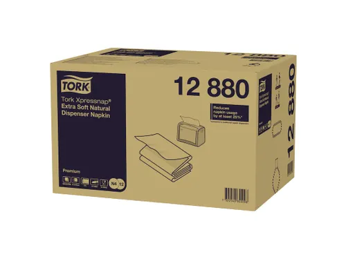 Servetten Tork Xpressnap 1/2 vouw 2-laags 1000st naturel 12880