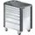 werkplaatswagen,HxBxD 928x894x525mm,lade binnen B x D 612x 459mm
