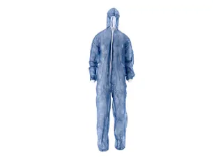 Pp non woven Coverall met pe coating Maat L Blauw 40 Gram 50 Stuks - 1