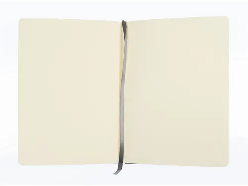 Schetsboek Kangaro A5 cold grey PU HC 80 vel 140gr roomwit met elastie