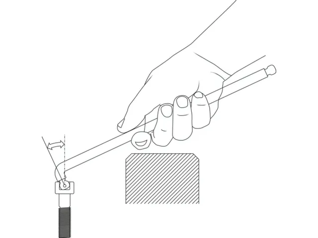 42 DKEL 2 Tournevis d'angle XL double tête sphérique femelle 6pans 2