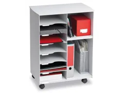 transportwagen,HxBxD 699x545x335mm,7vakken,romp grijs,front grijs