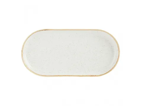 Smal ovaal bord Oatmeal 30 cm 6 stuks