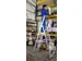 verrijdbare treden-platformladder eenzijdig 12treden stand H 2 8m