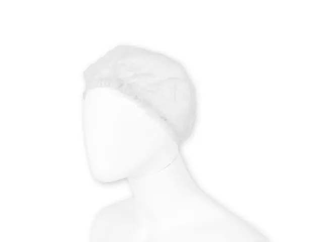 Haarnet Hynex clip non-woven wit pp 100 stuks