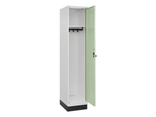 locker,HxBxD 1950x400x500mm,1vak,vak B 400mm,draaigrendel,sokkel
