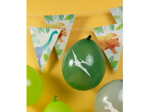 Vlaggenlijn 10 meter Party Flags foil Dino