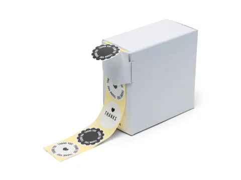 Etiket op Rol 35mm Thank You 250 Stuks