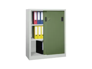 Schuifdeurkast Hxbxd 1200x1000x500mm 3 Oh Ral7035 Front Ral6011 - 2