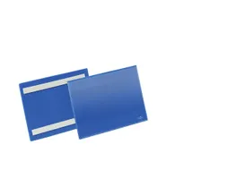 Documenthoes Durable zelfklevend A5 liggend blauw 50 stuks