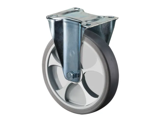 bokwiel,draagverm. 220kg,TPE-banden,Ø 200mm,wiellager,velg kunststof