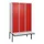 locker met bank,HxBxD 2120x1200x815mm,3vak,vak B 400mm,cil.-slot