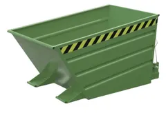 kiepbak,HxLxB 730x1375x800mm,0,5m³,draagverm. 750kg,RAL6011