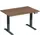 Elektrisch ihv bureau,HxBxD 630-1280x1200x800mm,blad notenboom