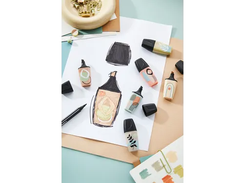Markeerstift STABILO BOSS naturevibes assorti 6 stuks