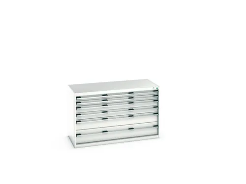 ladekast HxBxD 800x1300x650mm 6laden romp RAL7035 front RAL7035